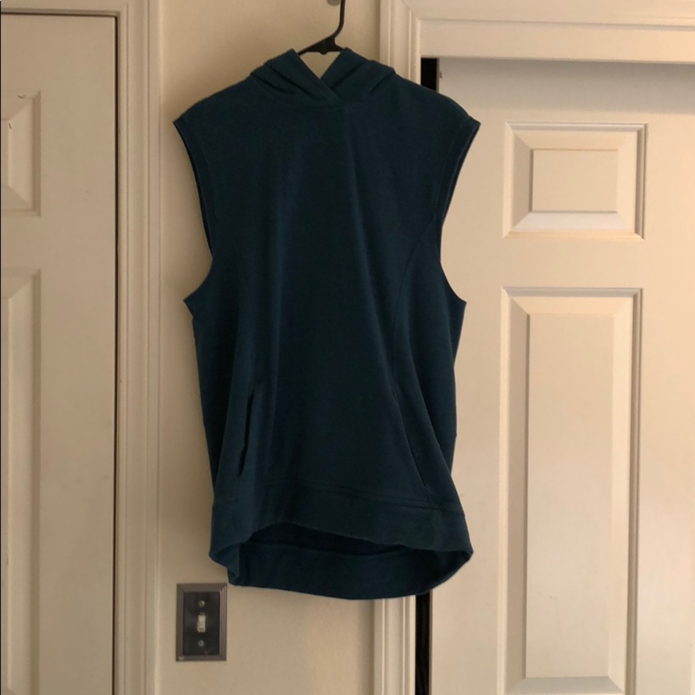 lululemon Blue Sleeveless Hoodie
